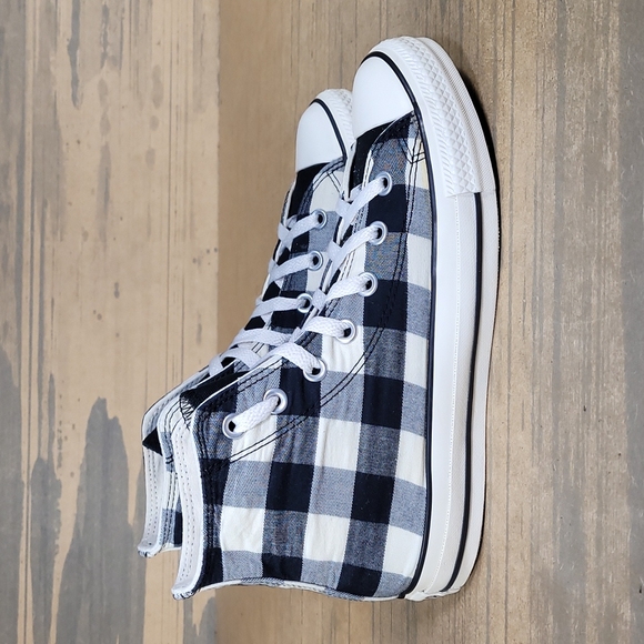 Converse Shoes - Converse Chuck Taylor All Star Black And White Plaid High Top Sneakers  102951F